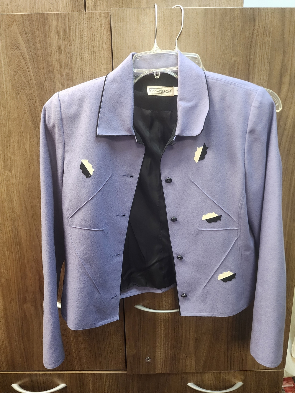 Bella Canvas Lavender Cropped Blazer